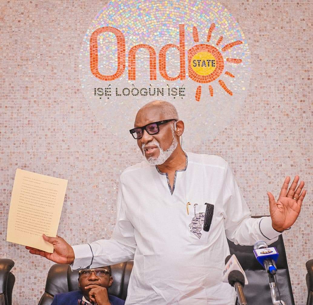 Akeredolu Clears Air On Arrest Of Kuje Prison Escapee, Idris Ojo