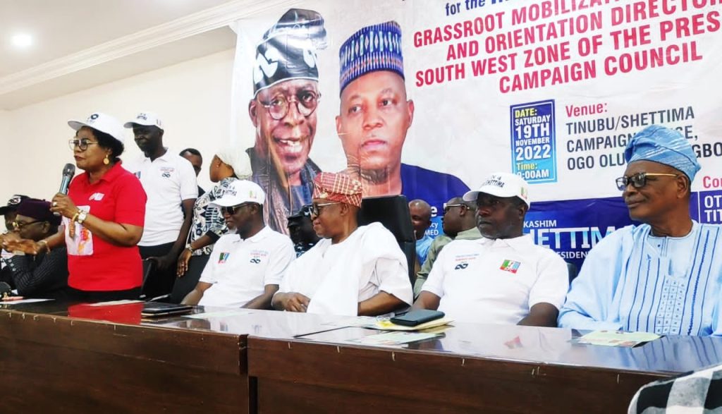 2023: APC Inaugurates Southwest Grassroots Engagement Campaign Committee For Tinubu/Shettima